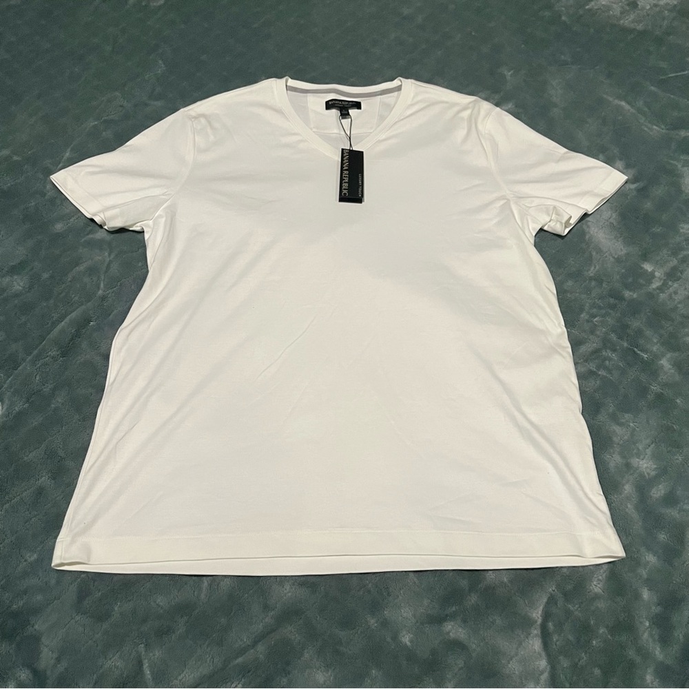 Banana Republic Men's‎ White Short Sleeve Tee